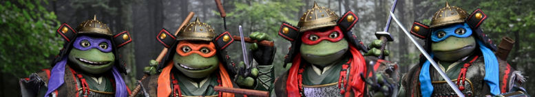 Featured image for “NECA’s SDCC Exclusive Teenage Mutant Ninja Turtle Set is COWABUNGA!”