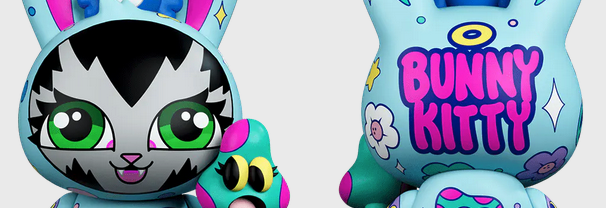 Featured image for “Superplastic Brings Persue’s Iconic 2D BunnyKitty To Life With New, Limited Edition Vinyl Figure”