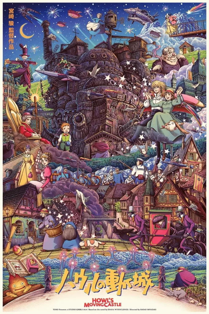 Howl's Moving Castle Alternative Movie Poster by Isa Ananphada