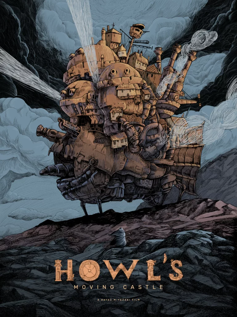 Howl's Moving Castle alternative movie poster by Raf Banzuela