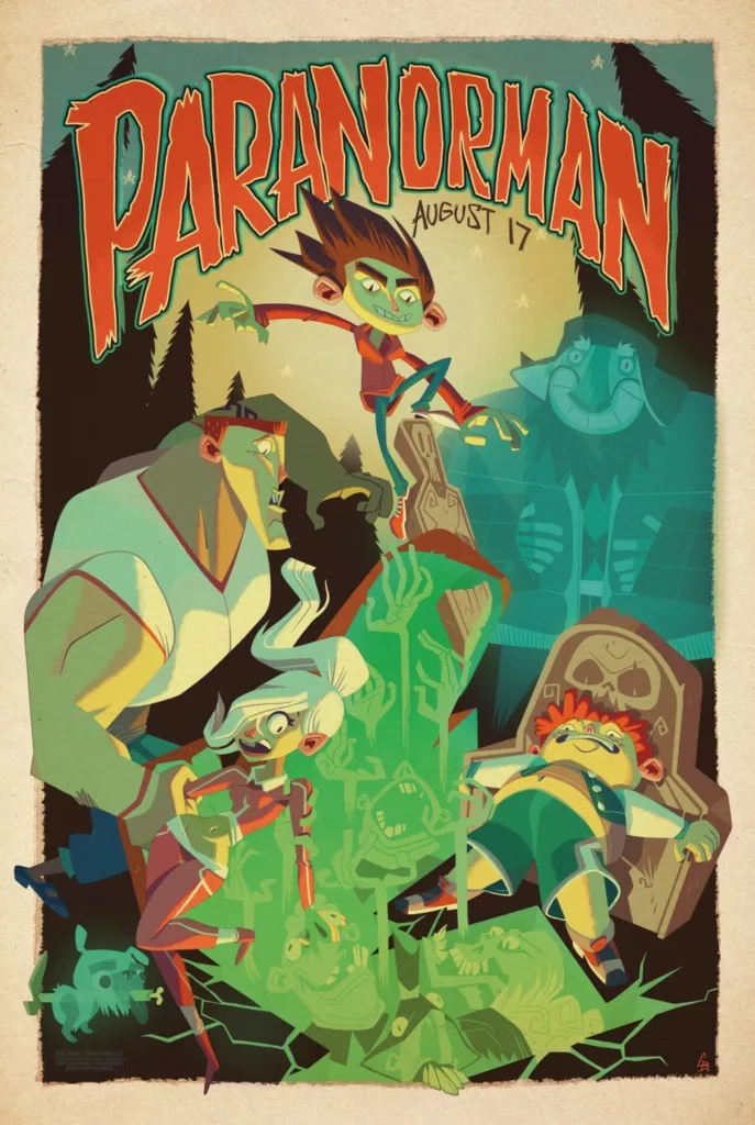 Alternative movie poster for Laika's ParaNorman by Glen Brogan