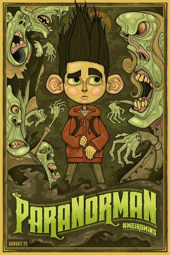 Alternative movie poster for Laika's Paranorman by Graham Erwin