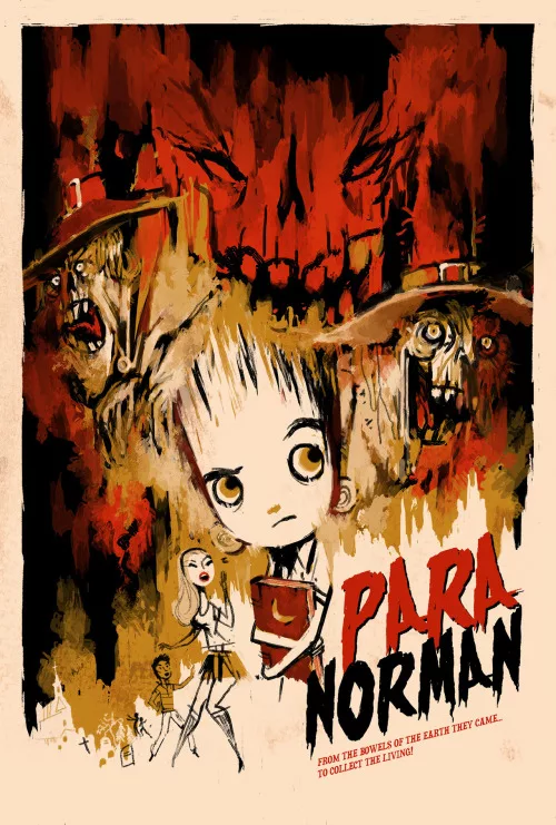 Alternative movie poster for Laika's ParaNorman by Kevin Dart