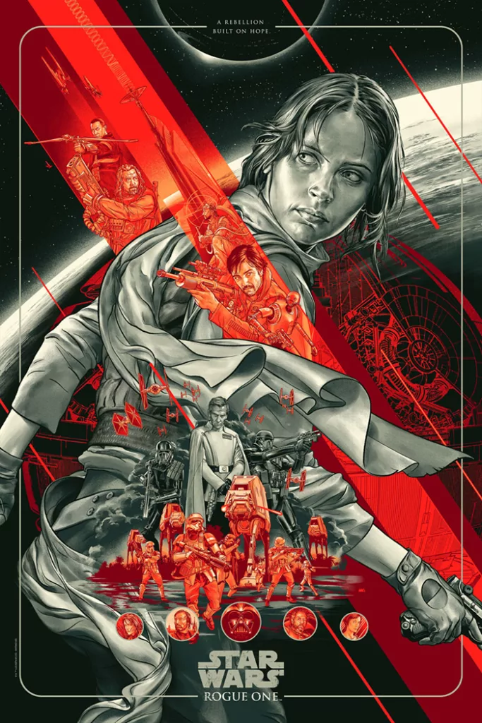Rogue One Alternative Movie Poster by Martin Ansin