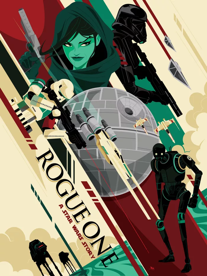 Rogue One Alternative Movie Poster by Mike Mahle