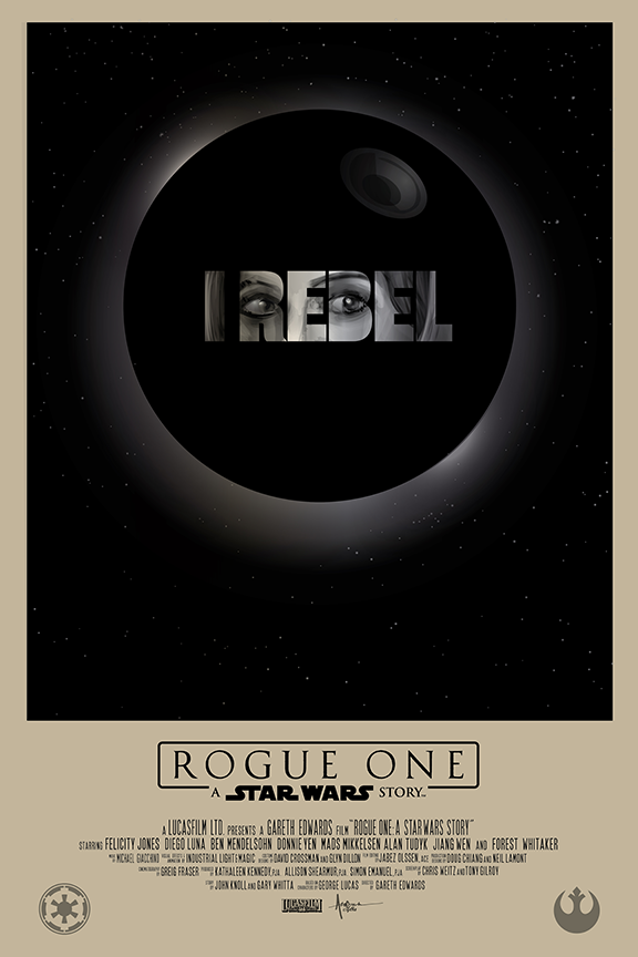 Rogue One Alternative Movie Poster by Orlando Arocena