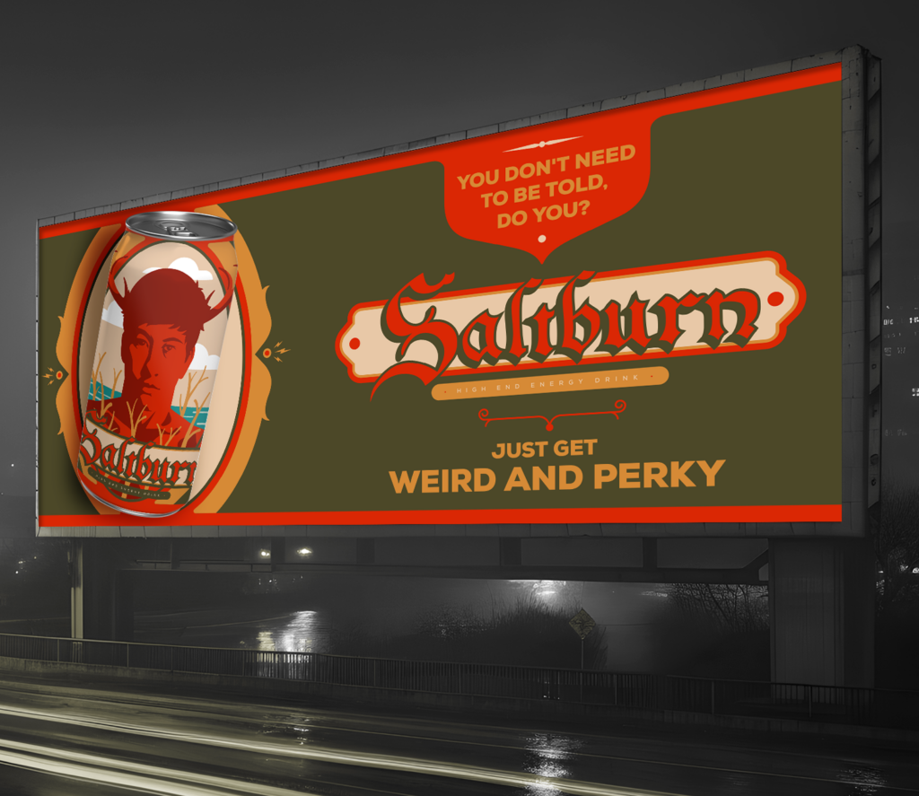 "Saltburn" Energy Drink: "Just Get Weird and Perky"