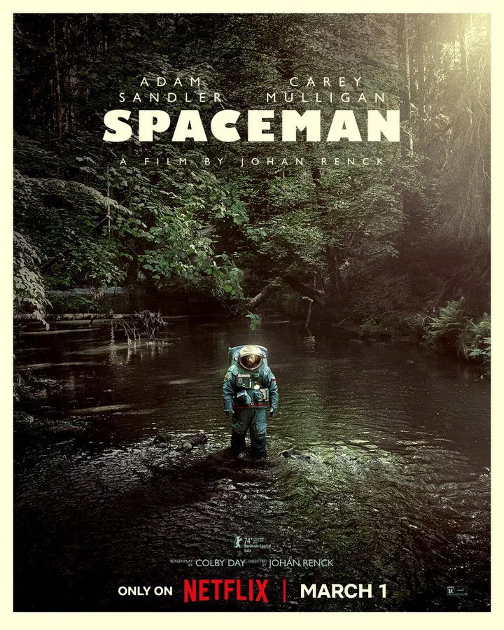 Netflix official poster for Adam Sandler movie Spaceman