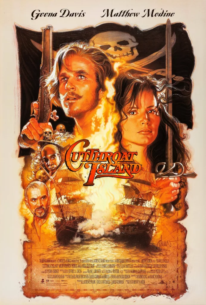 Original Theatrical Poster for Cutthroat Island By Drew Struzan