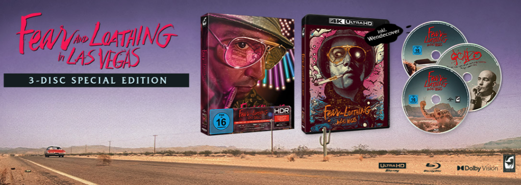 Featured image for “Fear and Loathing in Las Vegas | 3-Disc Special Edition (4K UHD Blu-ray + 2 Blu-rays)”