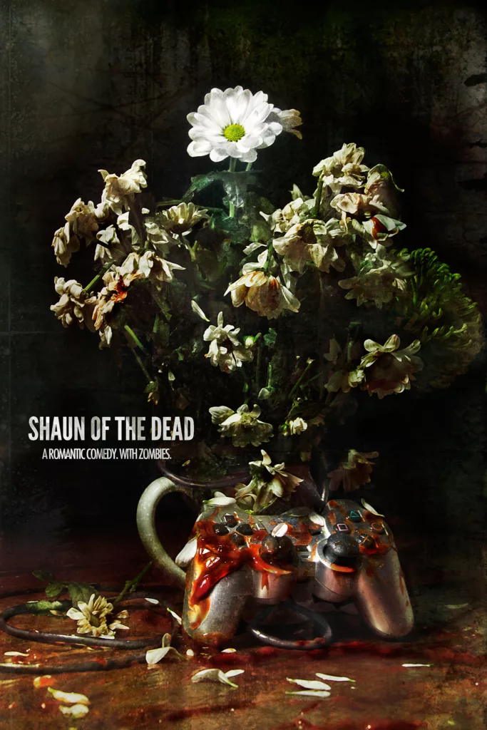 Alternative movie poster for Shaun of the dead by Marin Laborne